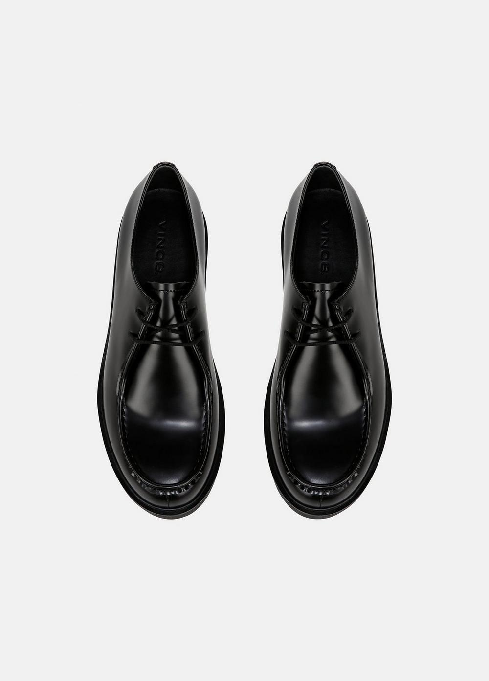 Mens Avalon Leather Lug-Sole Oxford, Black, Size 9 Vince Product Image