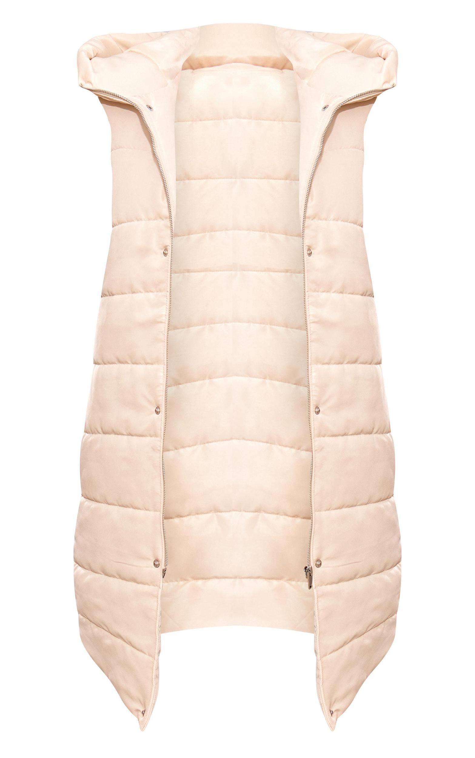 Stone Longline Puffer Vest Product Image