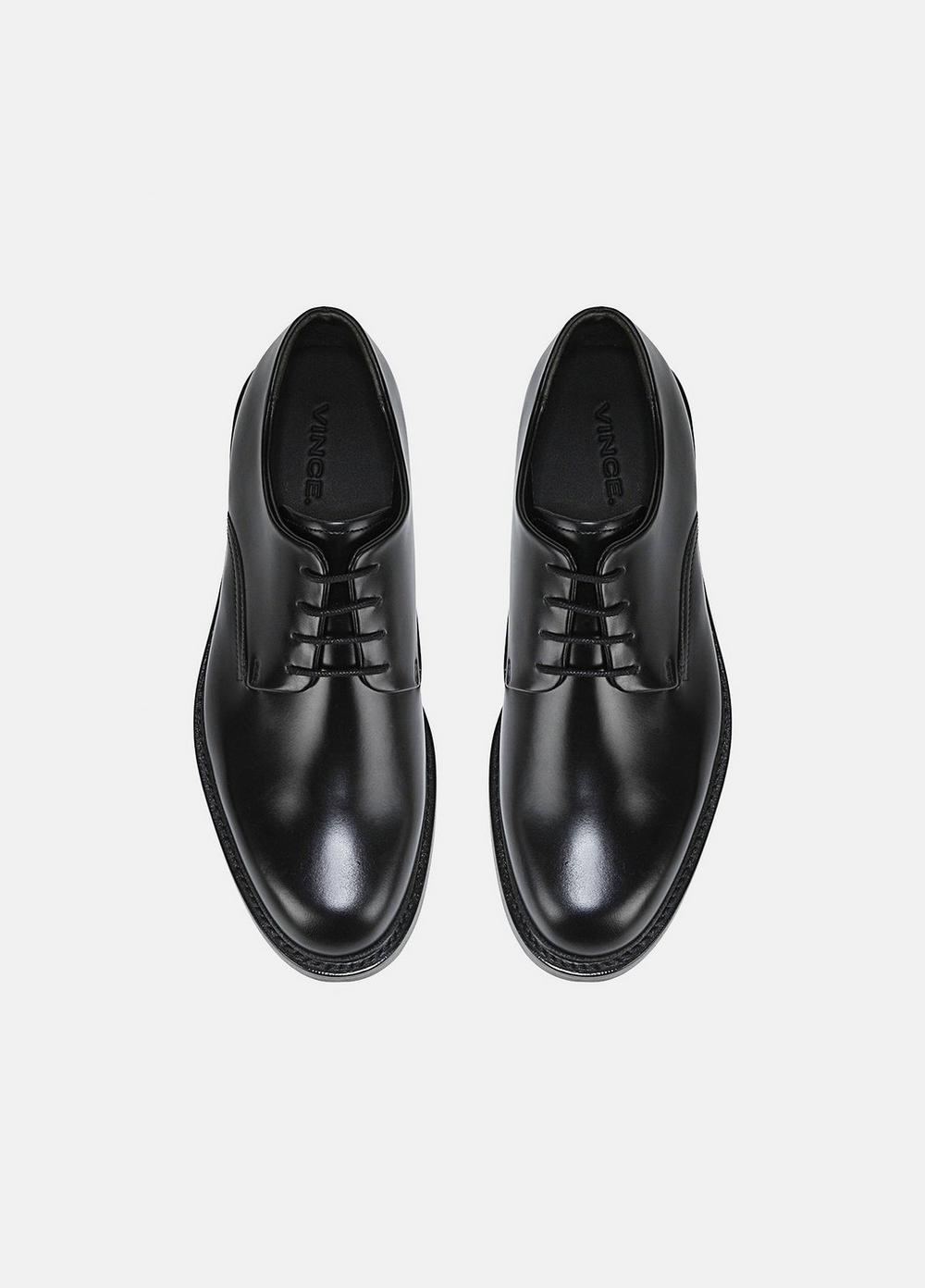 Vince Mens Davies Black Leather Oxford Shoes Product Image