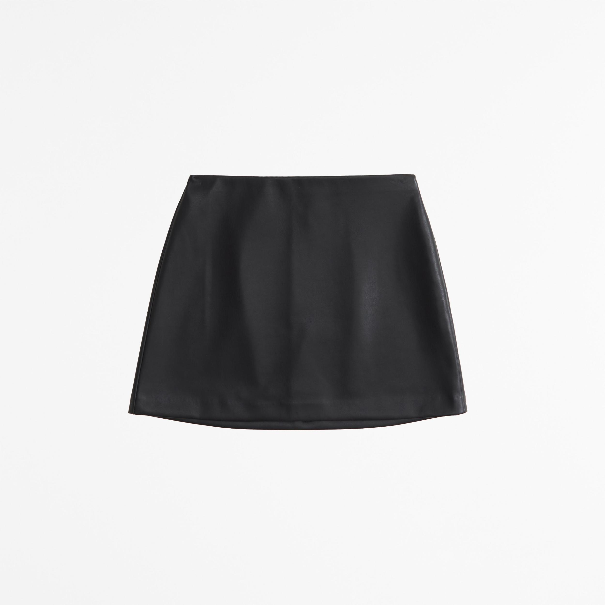 The A&F Scarlett Vegan Leather Mini Skort Product Image