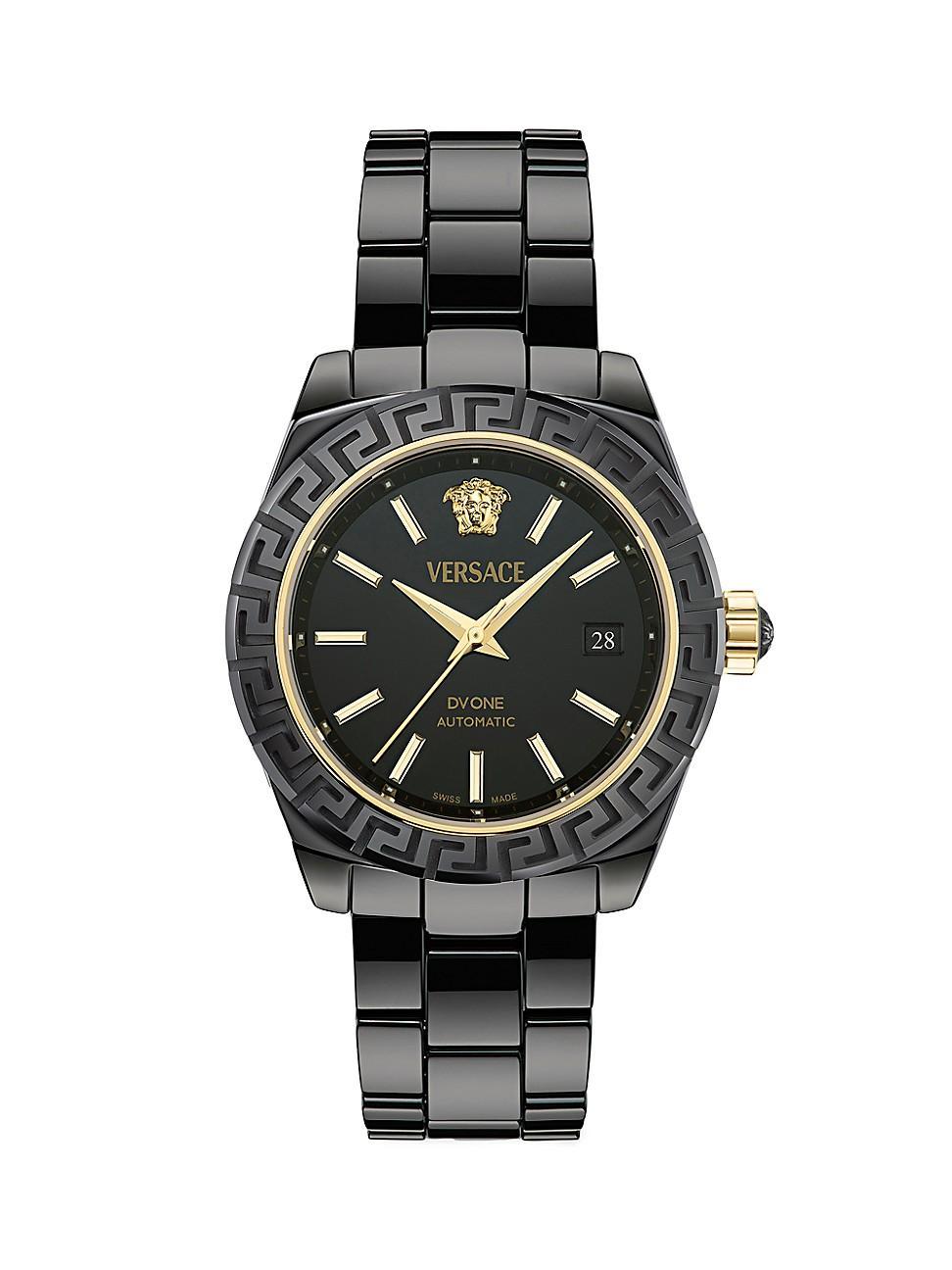 40mm DV One Automatic Watch with Bracelet Strap, White Product Image