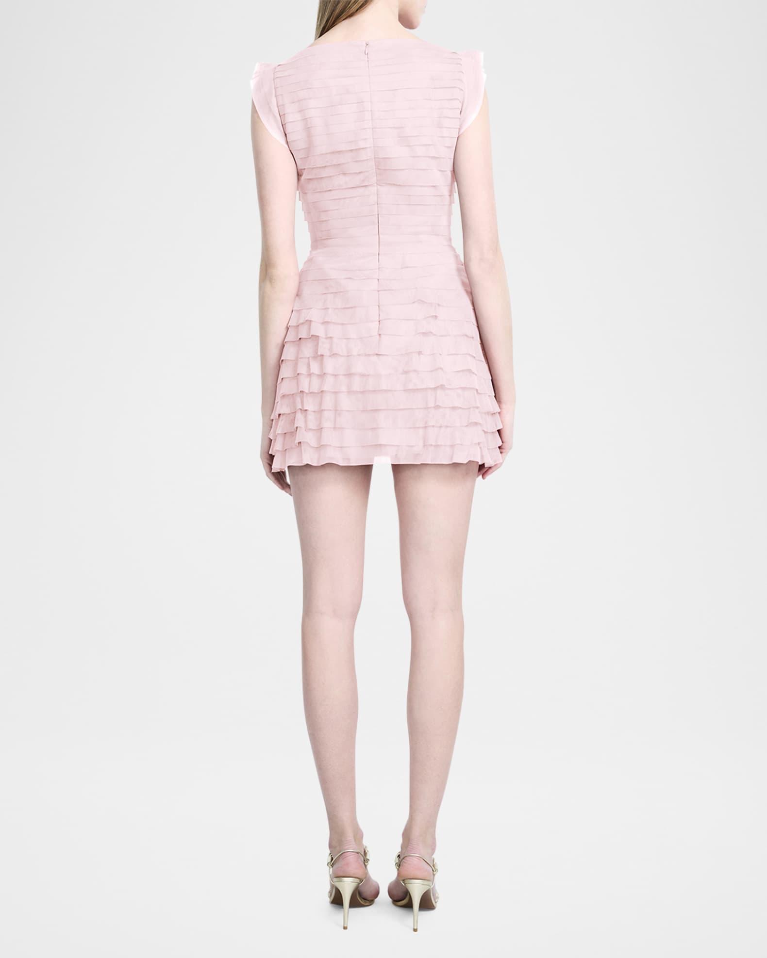 Sleeveless Tiered Tulle Mini Dress Product Image