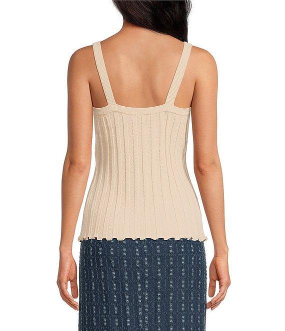Skies Are Blue Ribbed Knit V Neck Long Sleeve Bolero Twofer Top Product Image