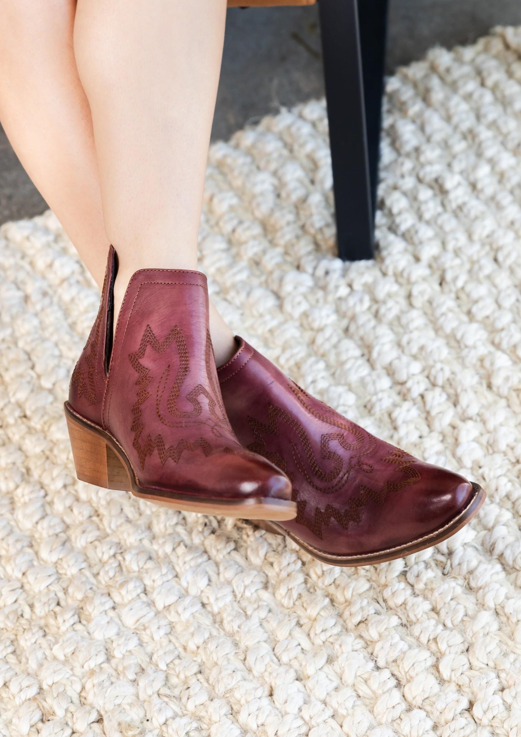 Kickin' Booties in Burgundy (Online Exclusive) Product Image