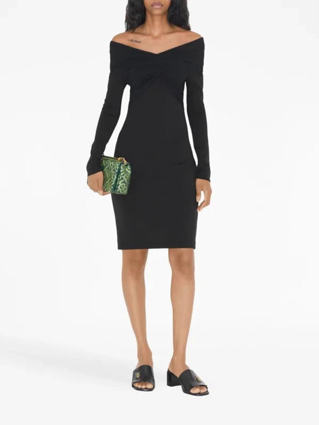 BURBERRY Mini Dress In Black Product Image