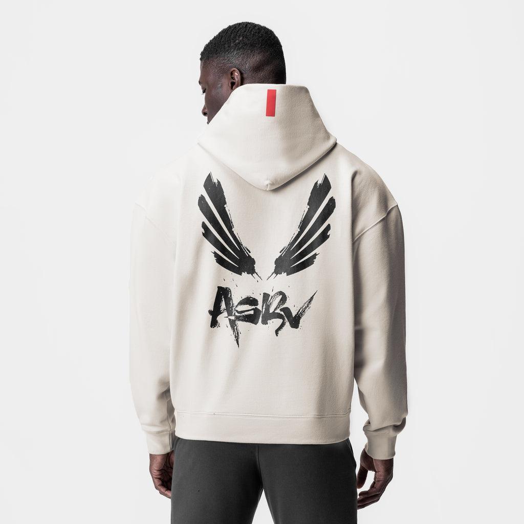 0874. Tech-Terry™ Zip Pocket Hoodie  -  Stone "Brush Wings/ASRV" Product Image
