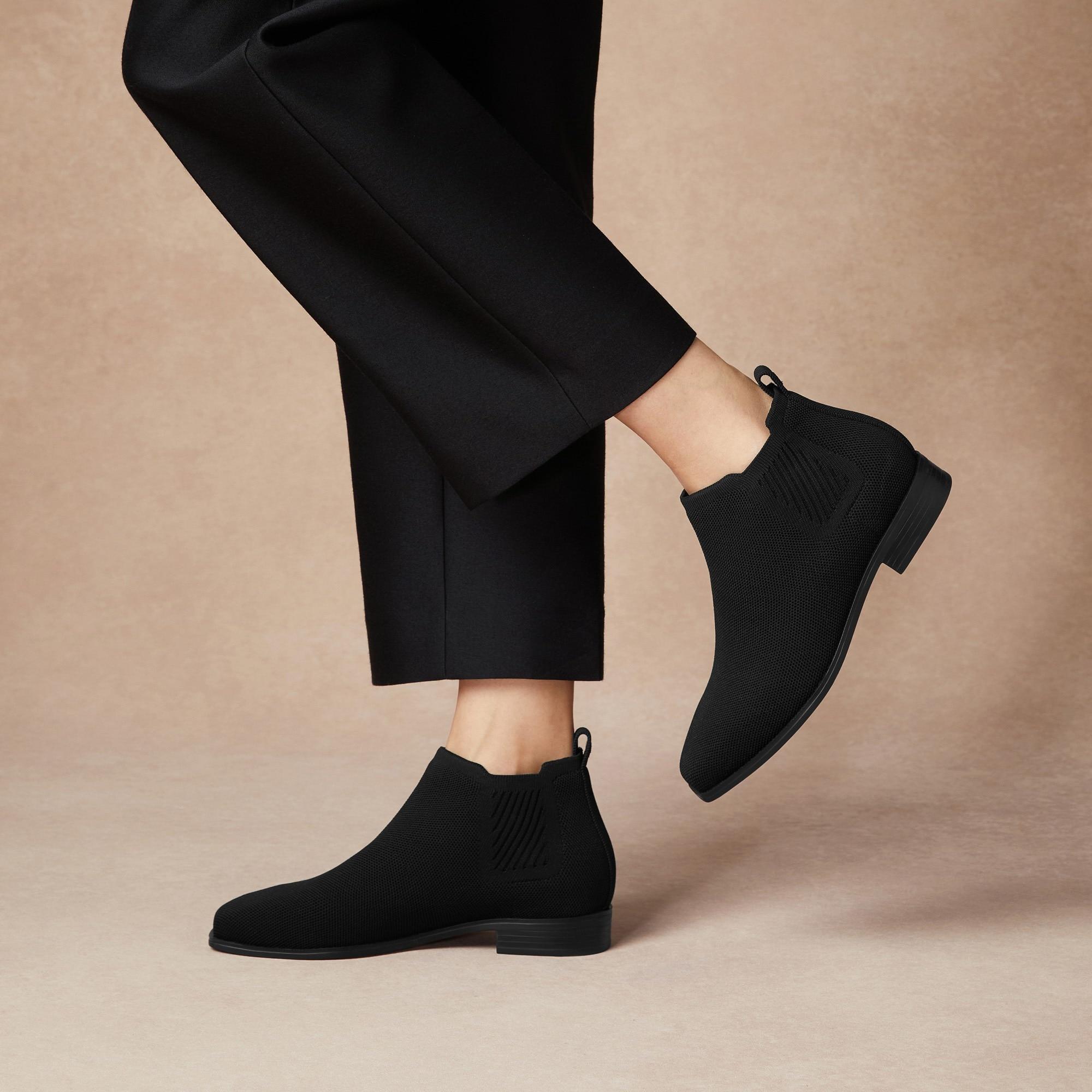 Square-Toe Water-Repellent Ankle Boots (Ryan Pro) Product Image