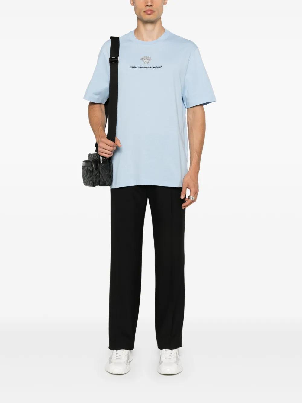 Medusa Milano embroidered T-shirt Product Image