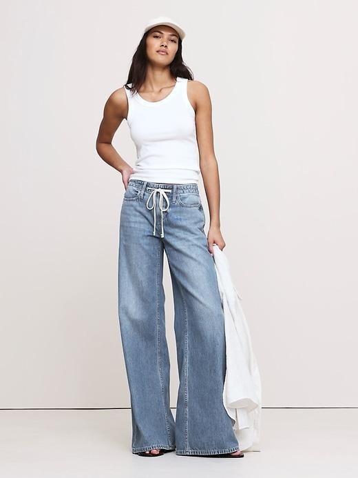 Loose Drawstring Jean Product Image