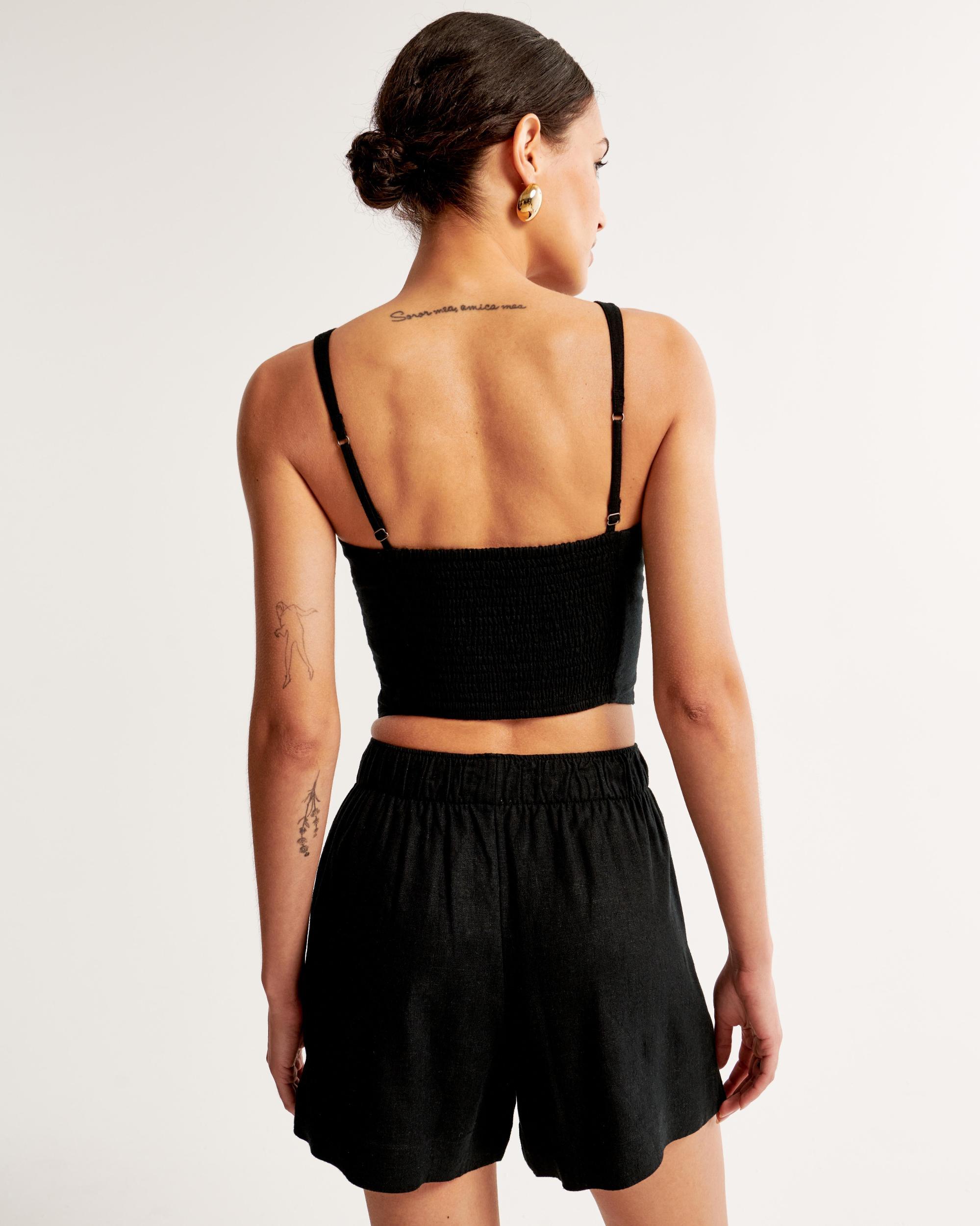 Linen-Blend Pull-On Short Product Image