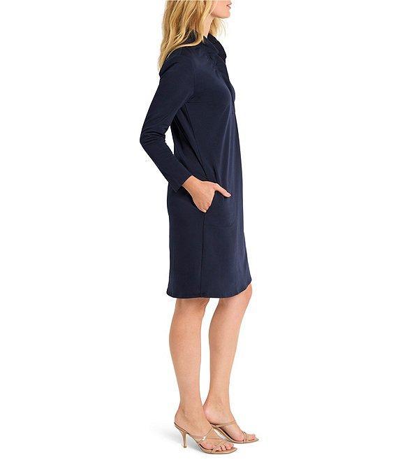 NIC + ZOE Ruffled Up V-Neck Long Sleeve Dress Product Image