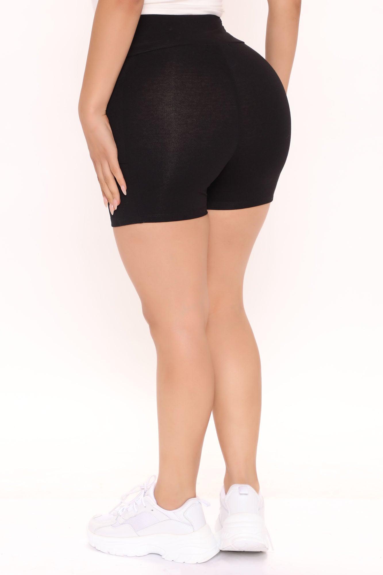 Abbey High Rise Biker Short - Black Product Image