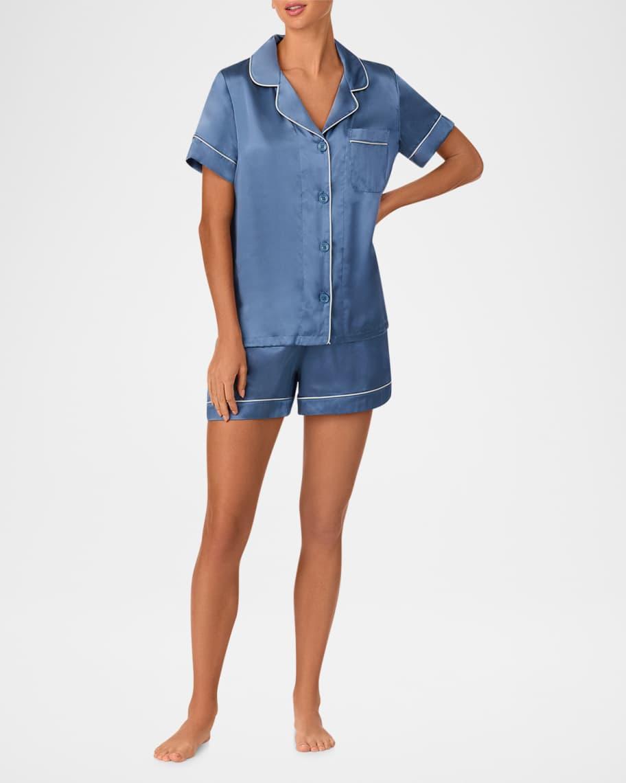 Washable Silk Satin Shorty Pajama Set Product Image