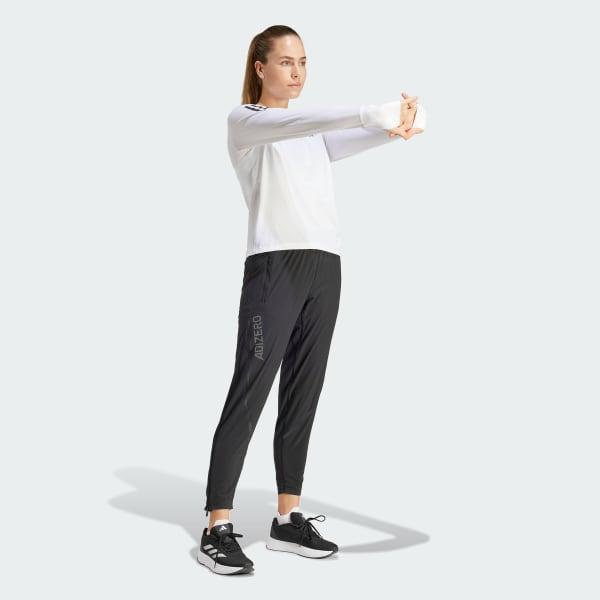 adidas Own The Run Long Sleeve Tee White S Womens Product Image