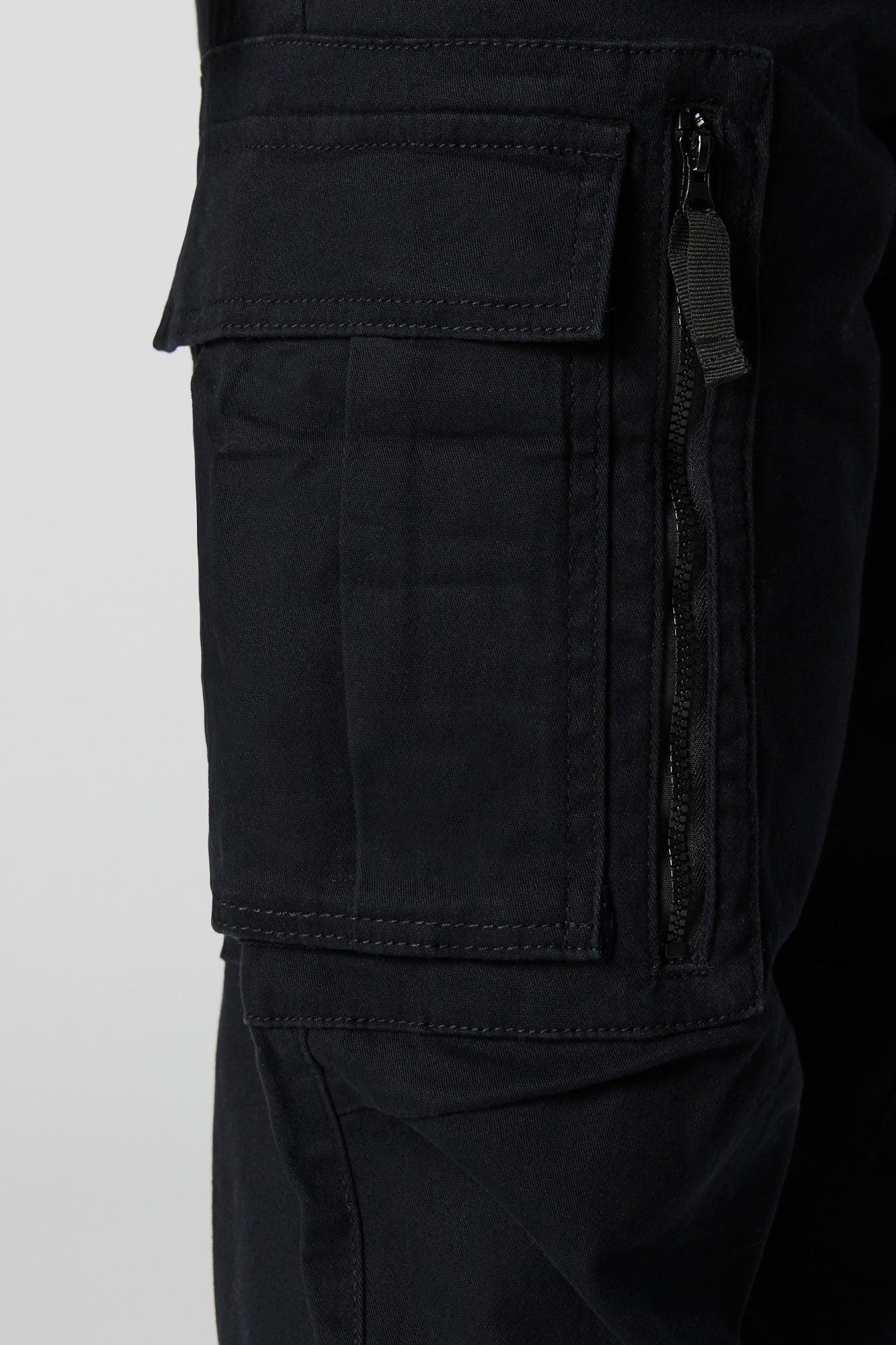 Zip Pocket Drawstring Cargo Pant Male Product Image