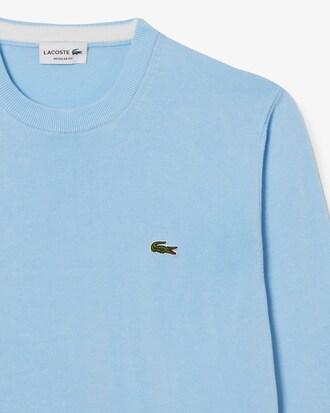 Monochrome Crew Neck Cotton Sweater Product Image