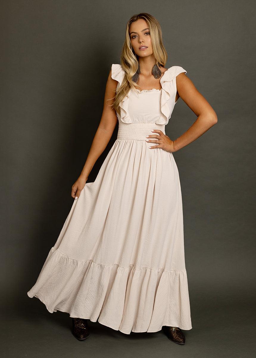 Dawn Dress in Ecru Female Product Image