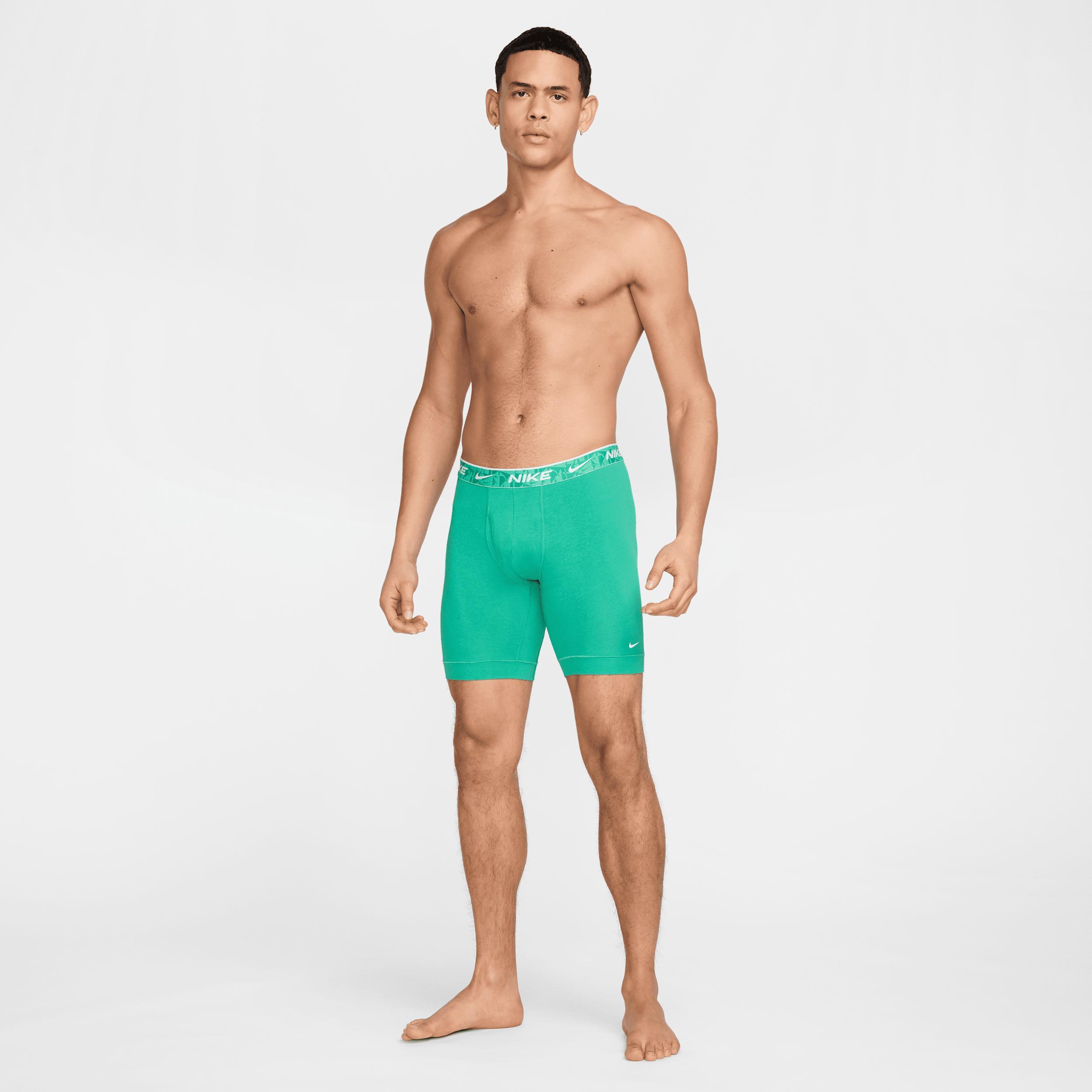 Nike Men's Dri-FIT Essential Cotton Stretch Long Boxer Briefs (3-Pack) Product Image