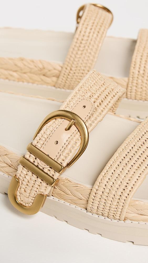 SIMKHAI Aida Raffia Buckle Sandals | Shopbop Product Image