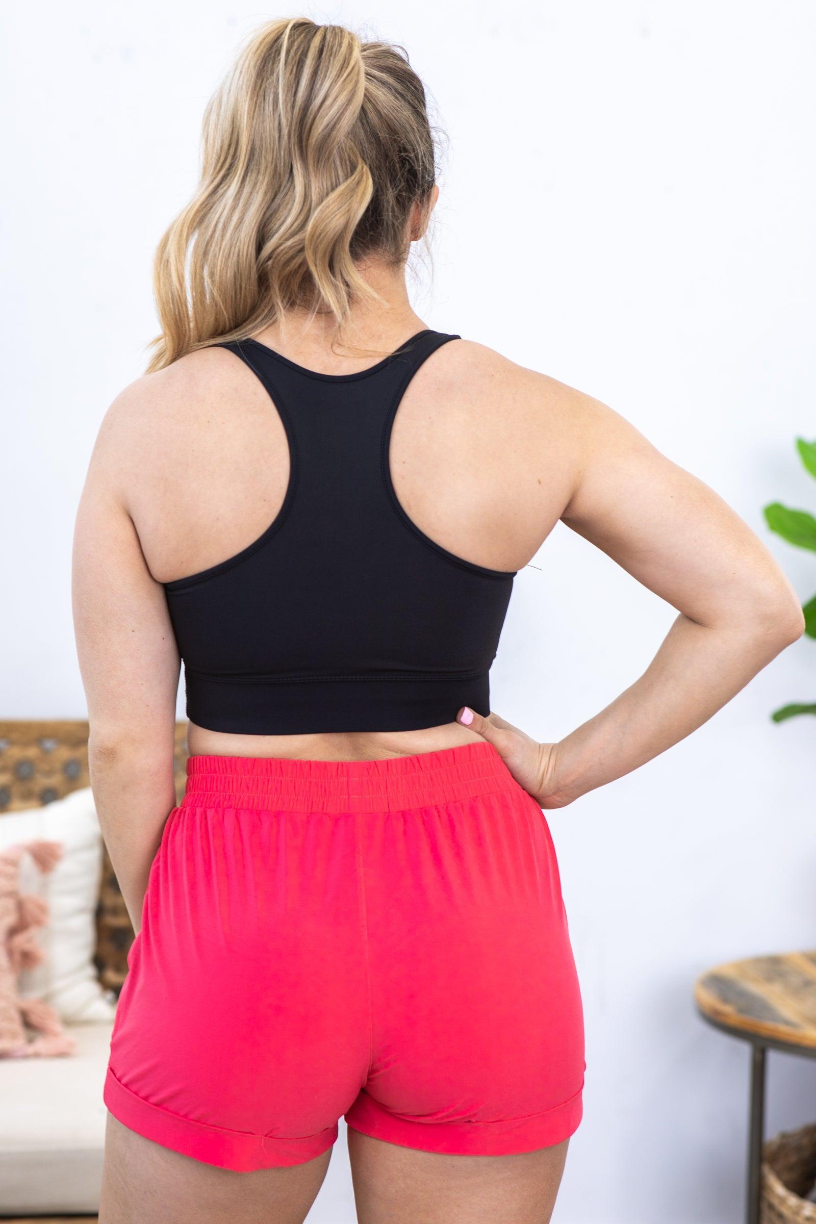 Black Athletic Racerback Bralette Product Image