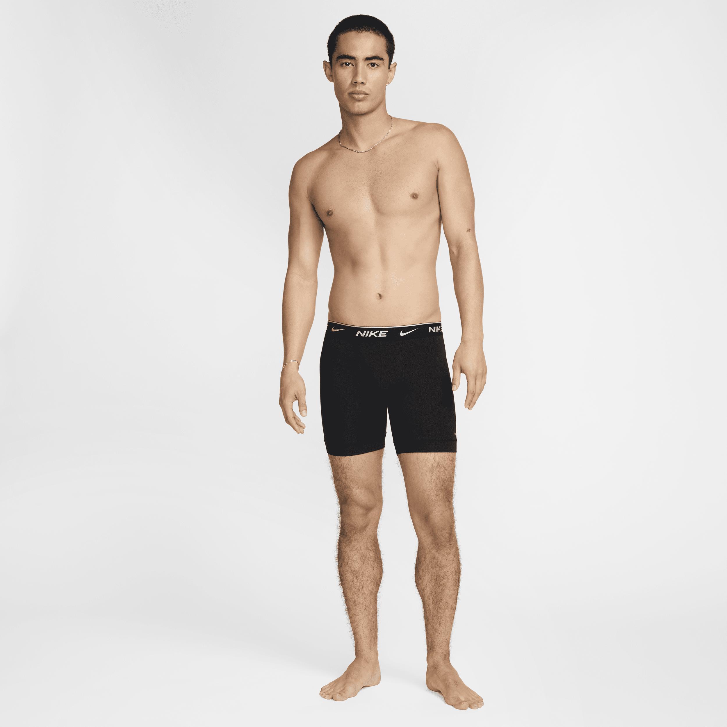 Nike Men's Dri-FIT Essential Cotton Stretch Boxer Briefs (3-Pack) Product Image