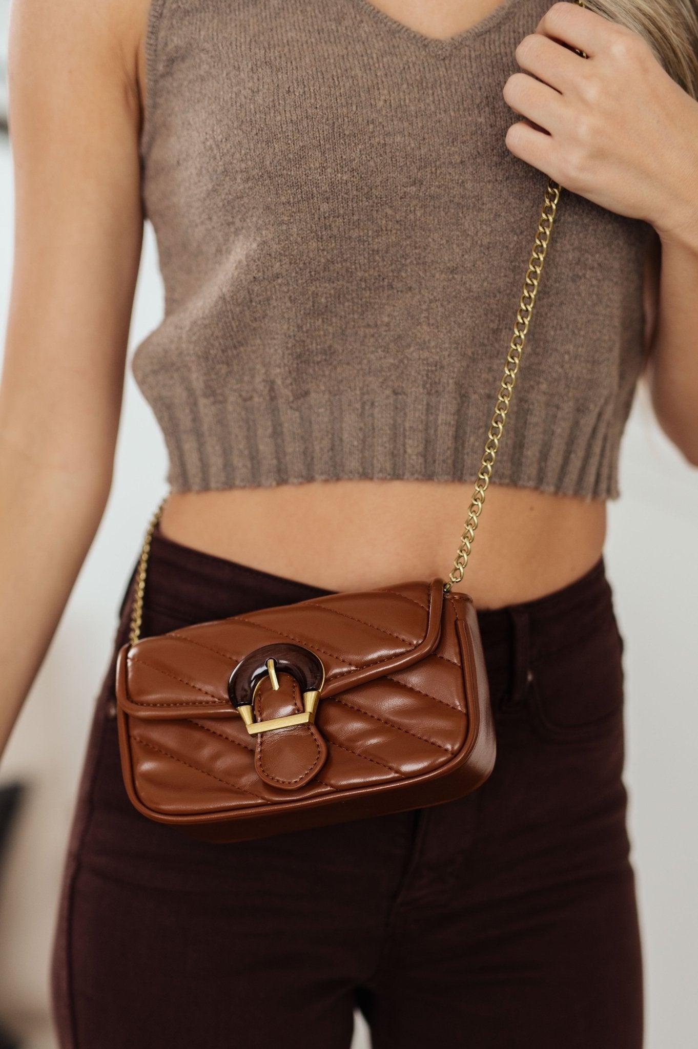 Classic Beauty Quilted Clutch in Brown (Online Exclusive) Female Product Image