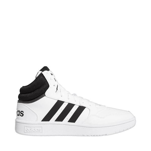 adidas Originals Hoops 3.0 Mid Black/White) Men's Shoes Product Image