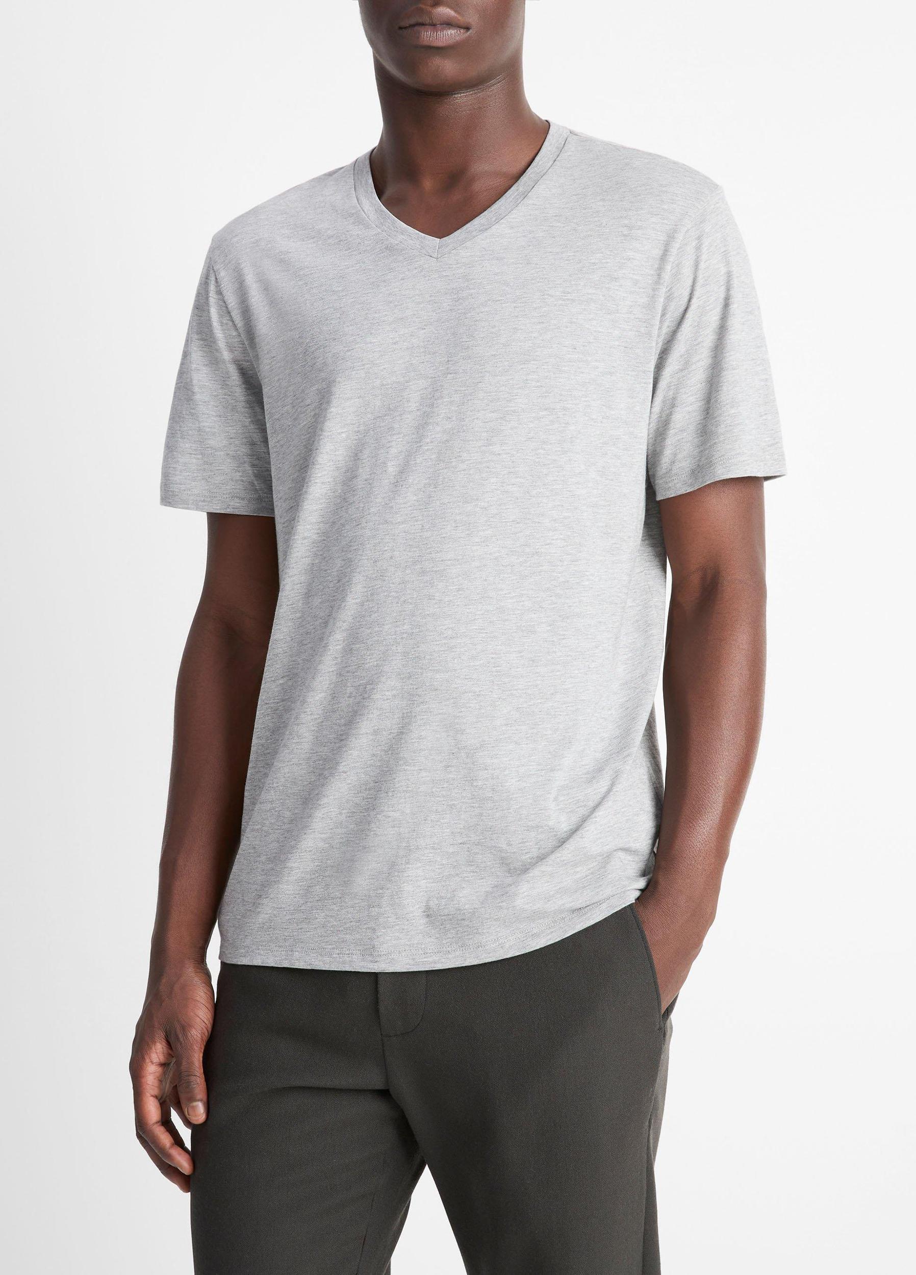 Mens Pima Cotton V-Neck T-Shirt Vince Product Image