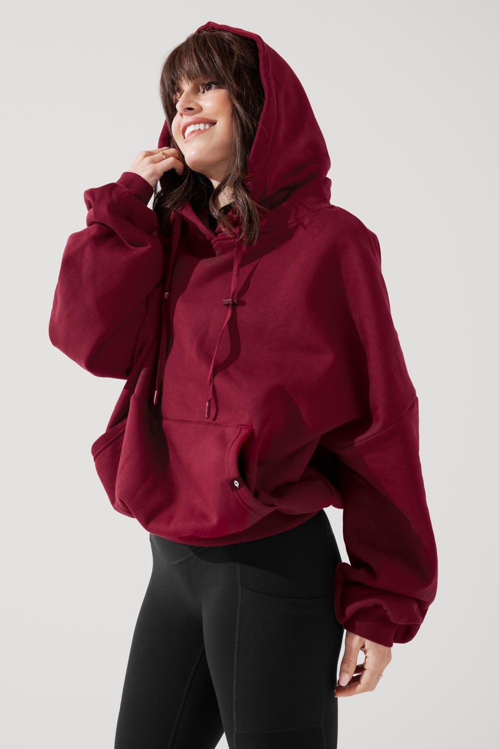 Pullover Cloud Hoodie - Crimson  Product Image