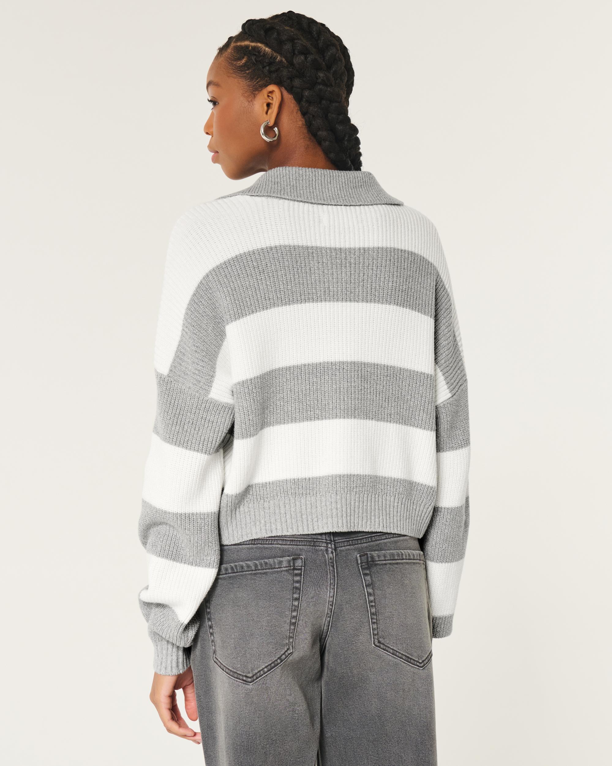 Easy Stitchy Polo Sweater Product Image