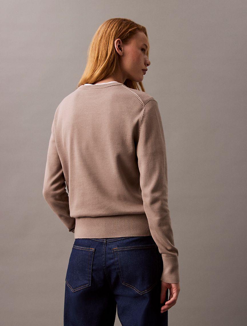 Smooth Cotton Sweater Product Image