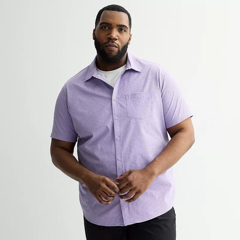 Big & Tall FLX Woven Shirt, Men's, Size: Large Tall, Lt Purple Product Image