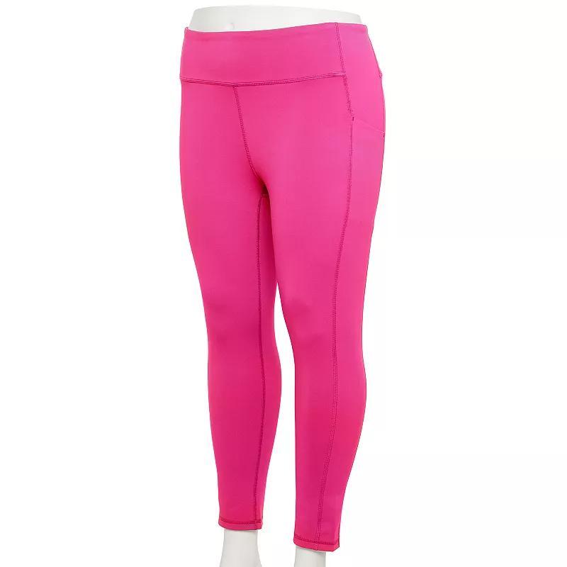 Plus Size Tek Gear Adaptive Ultrastretch High-Rise 7/8th Leggings, Womens Maiti Pink Product Image