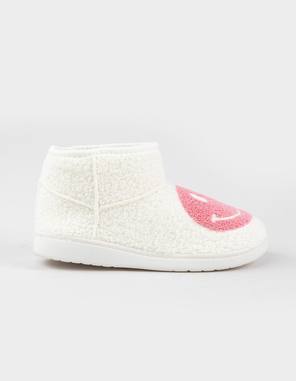MIA Chill Happy Face Womens Bootie Slippers Product Image