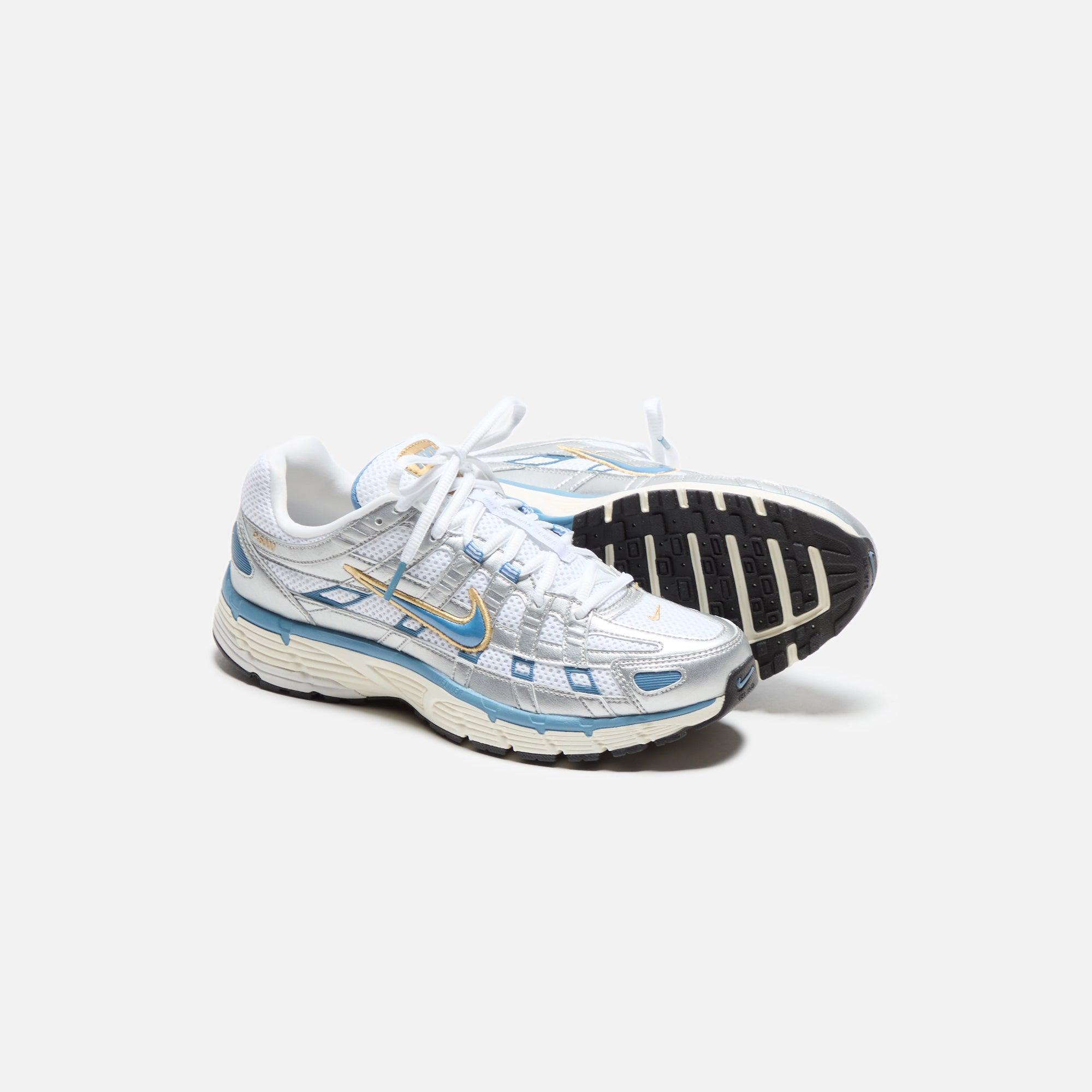 Nike P-6000 - White / Aegean Storm / Metallic Silver Male Product Image