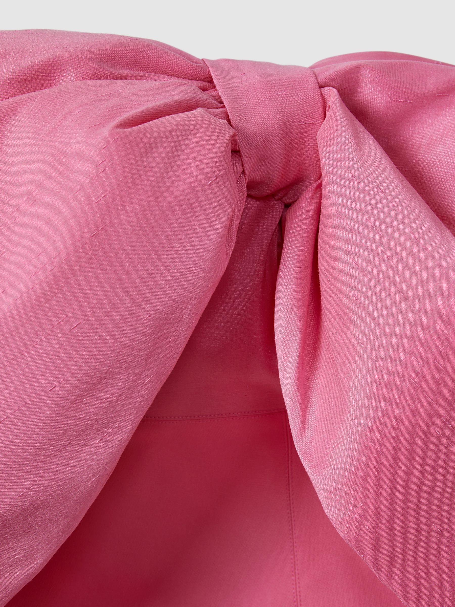 Rachel Gilbert Bow Mini Dress in Pink Product Image