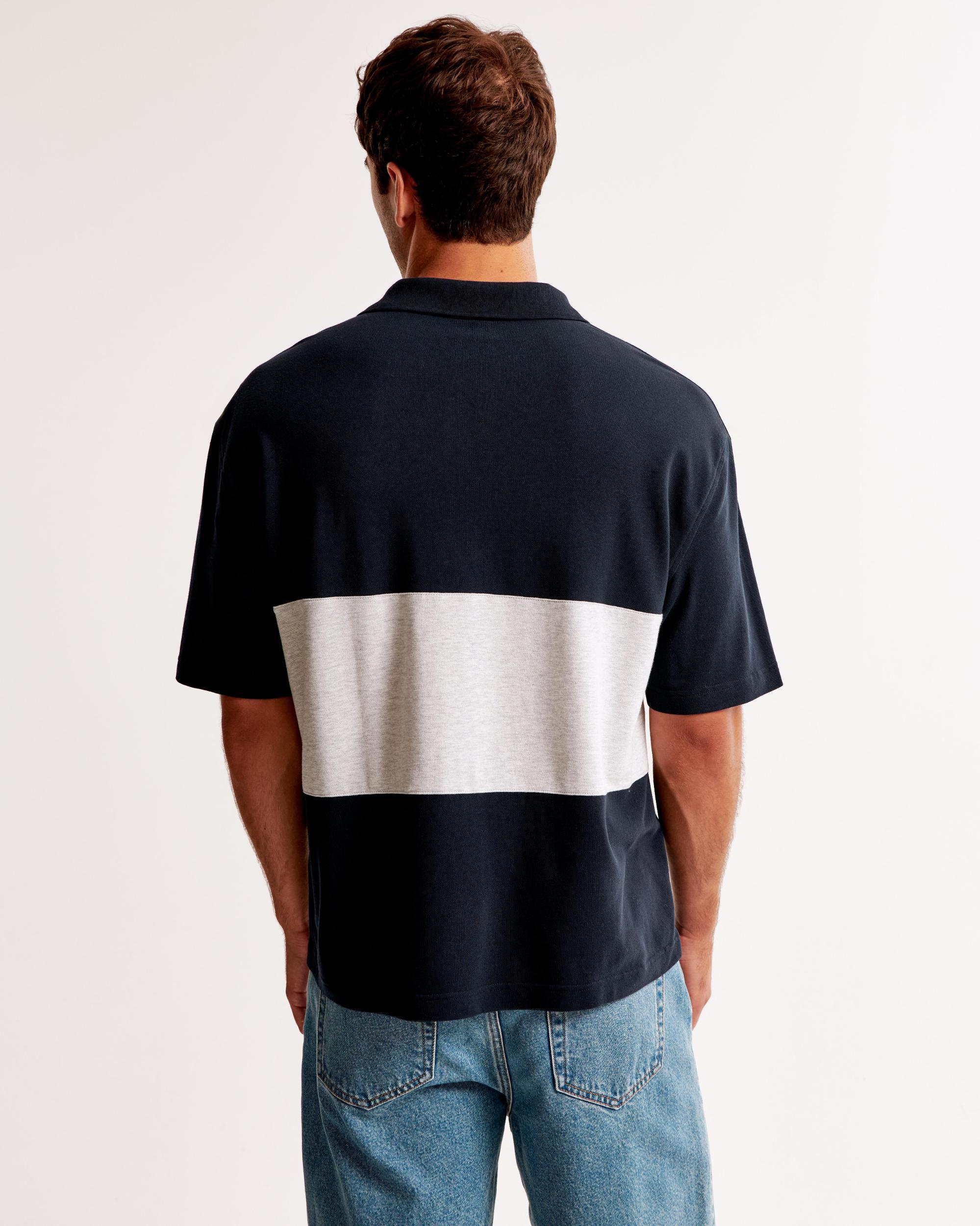 Pique Cropped Polo Product Image