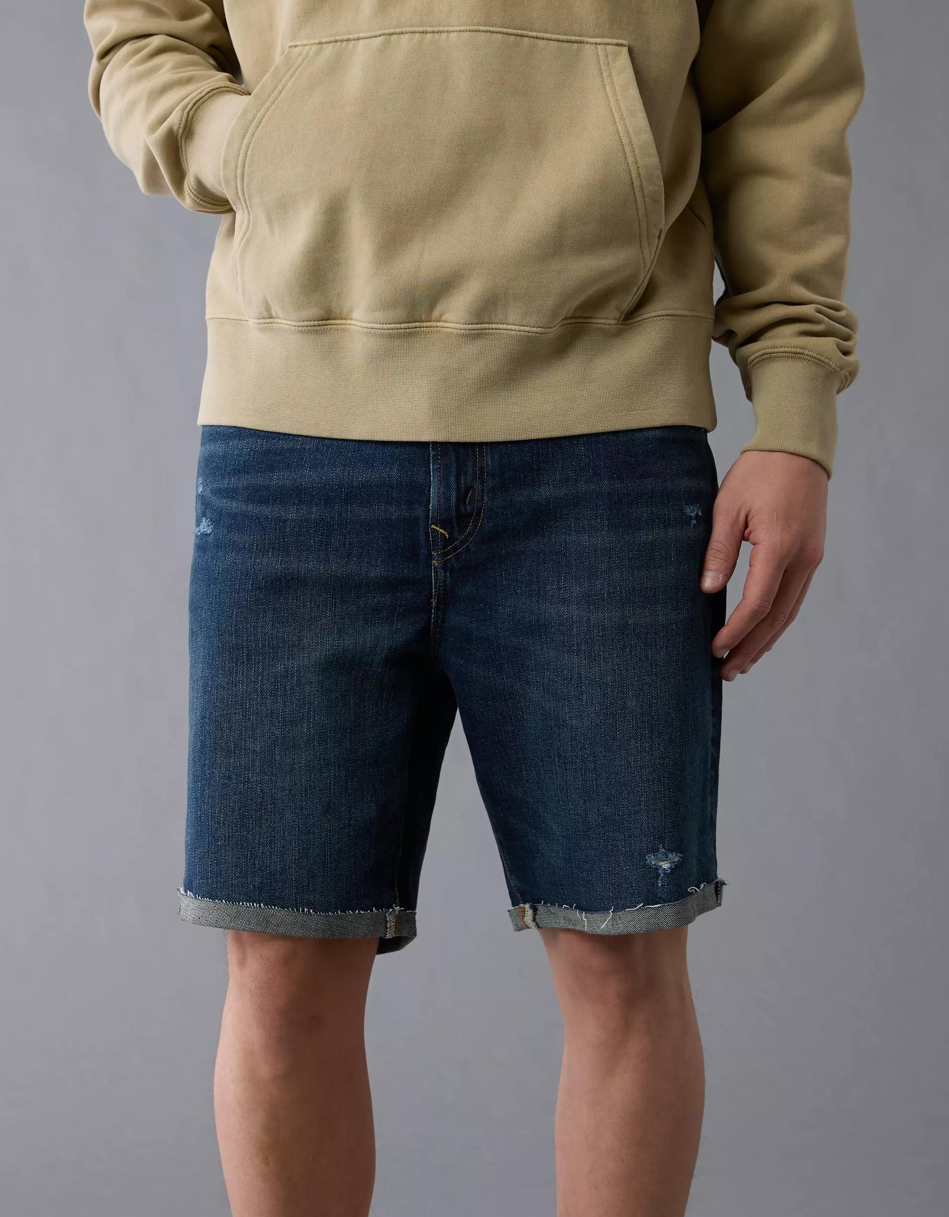 AE 9" AirFlex+ +TENCEL™ Fibers Ripped Denim Short Product Image