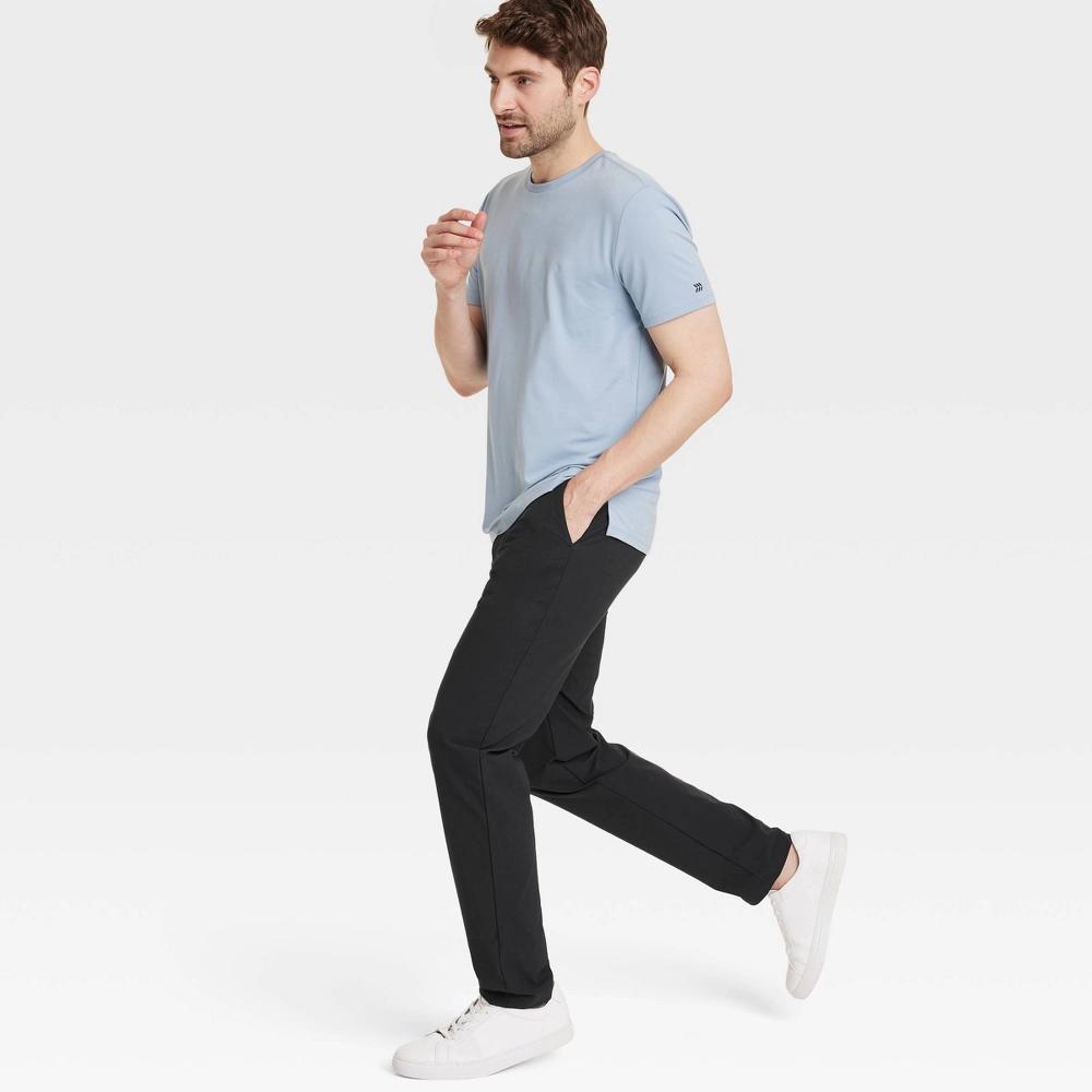 Mens Big Commuter Pants - All In Motion Black 42x32: Midweight Twill, UPF 50+, Drawstring Waistband Product Image
