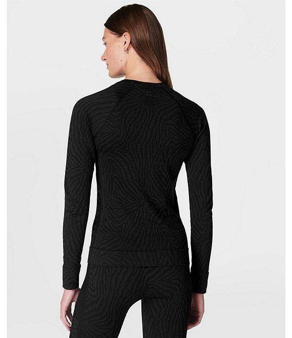 Sweaty Betty Animal Jacquard Crew Neck Base Layer Top Product Image