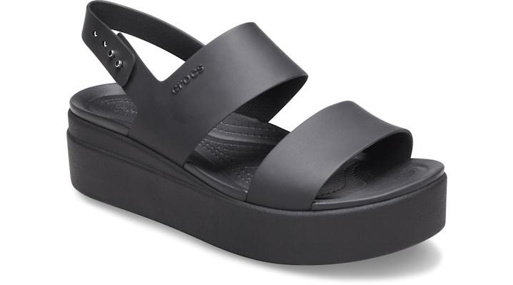 Crocs Womens Brooklyn Low Wedge Platform Sandals Product Image