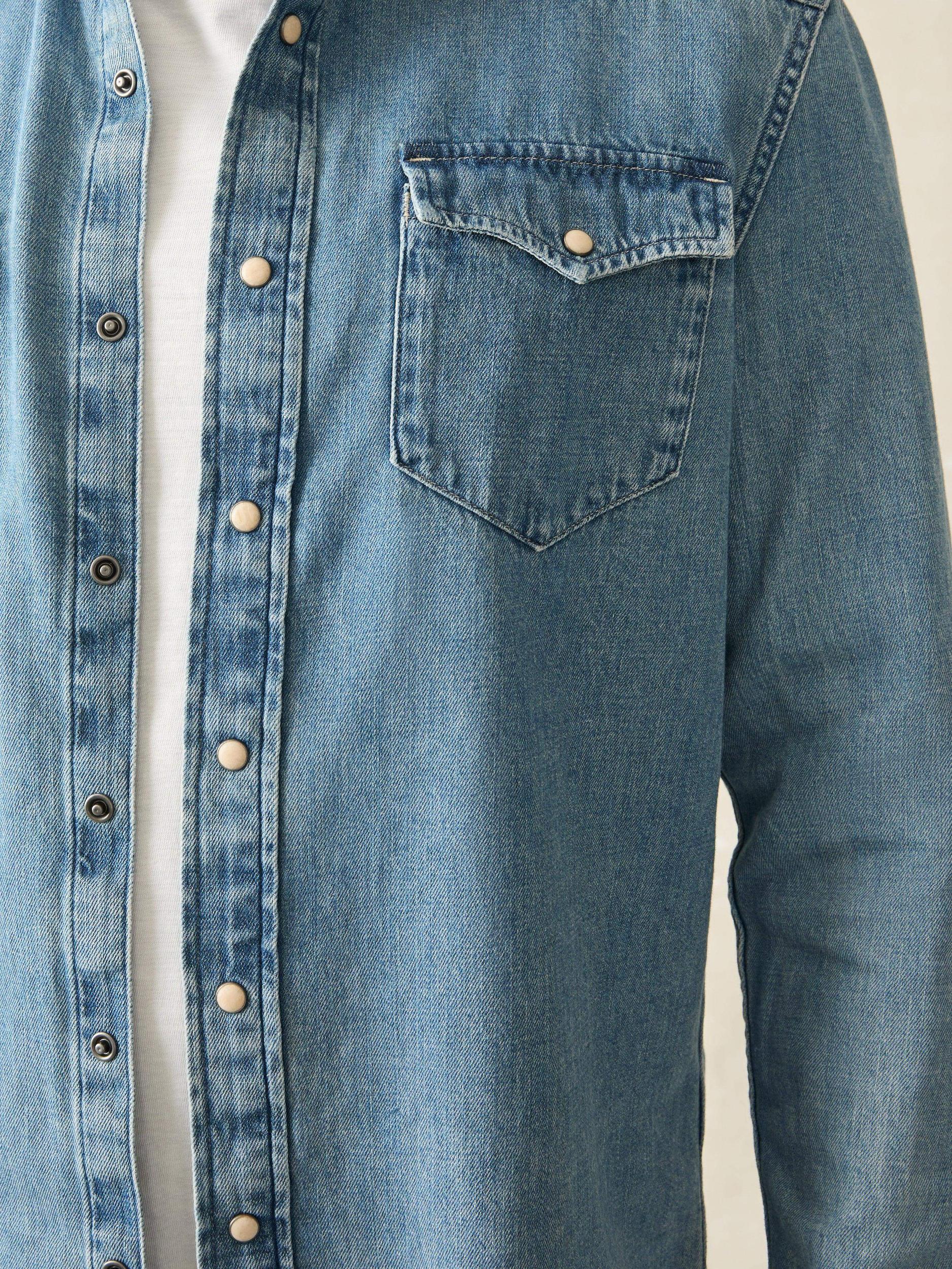 The Western Shirt - Faded Indigo Male Product Image