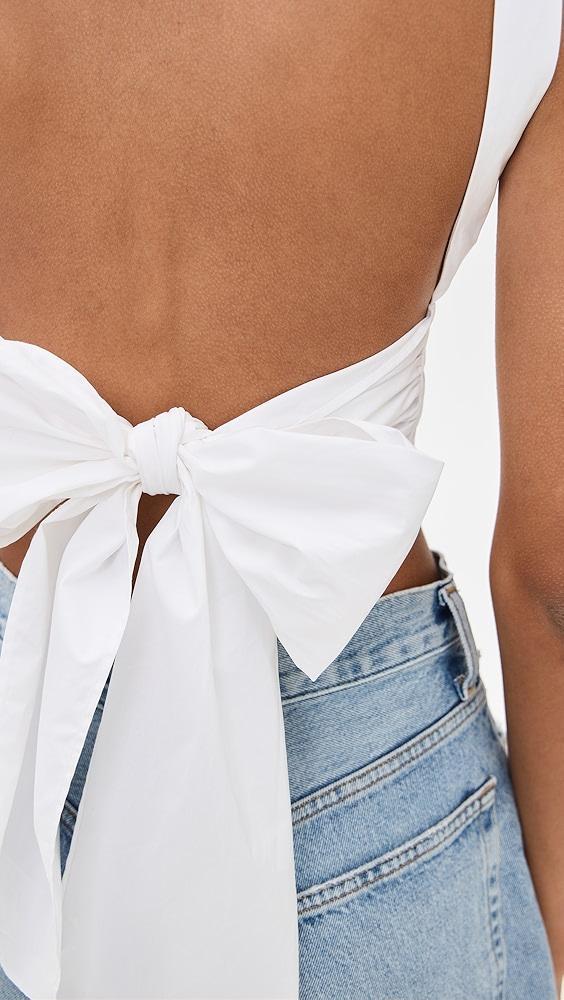 Susana Monaco Poplin Open Back Tie Back Top | Shopbop Product Image