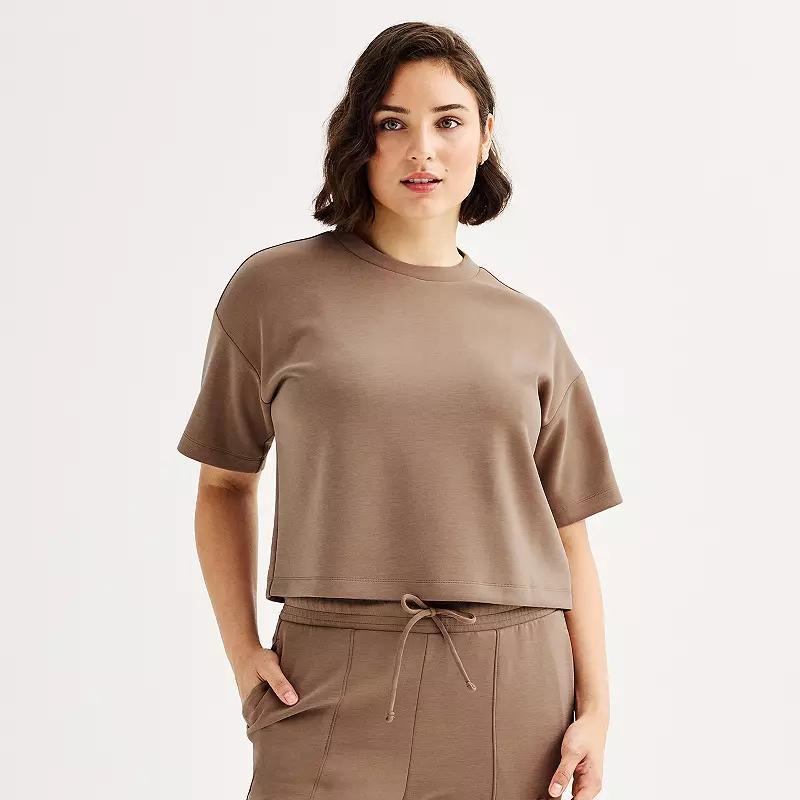 Women's FLX Solace Boxy Tee, Size: Small, Kameron Brown Product Image