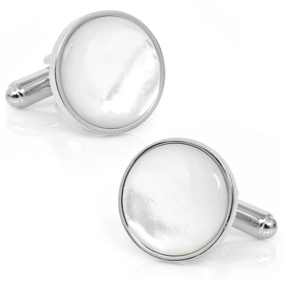 Mens Sterling Silver & Onyx Cufflinks Product Image