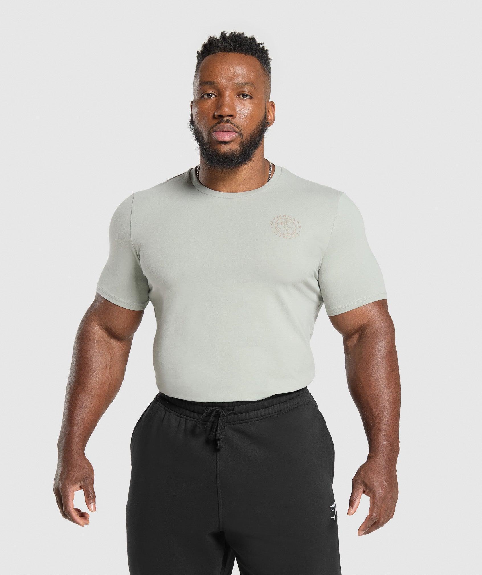Gymshark Legacy T-Shirt - Stone Grey Male Product Image