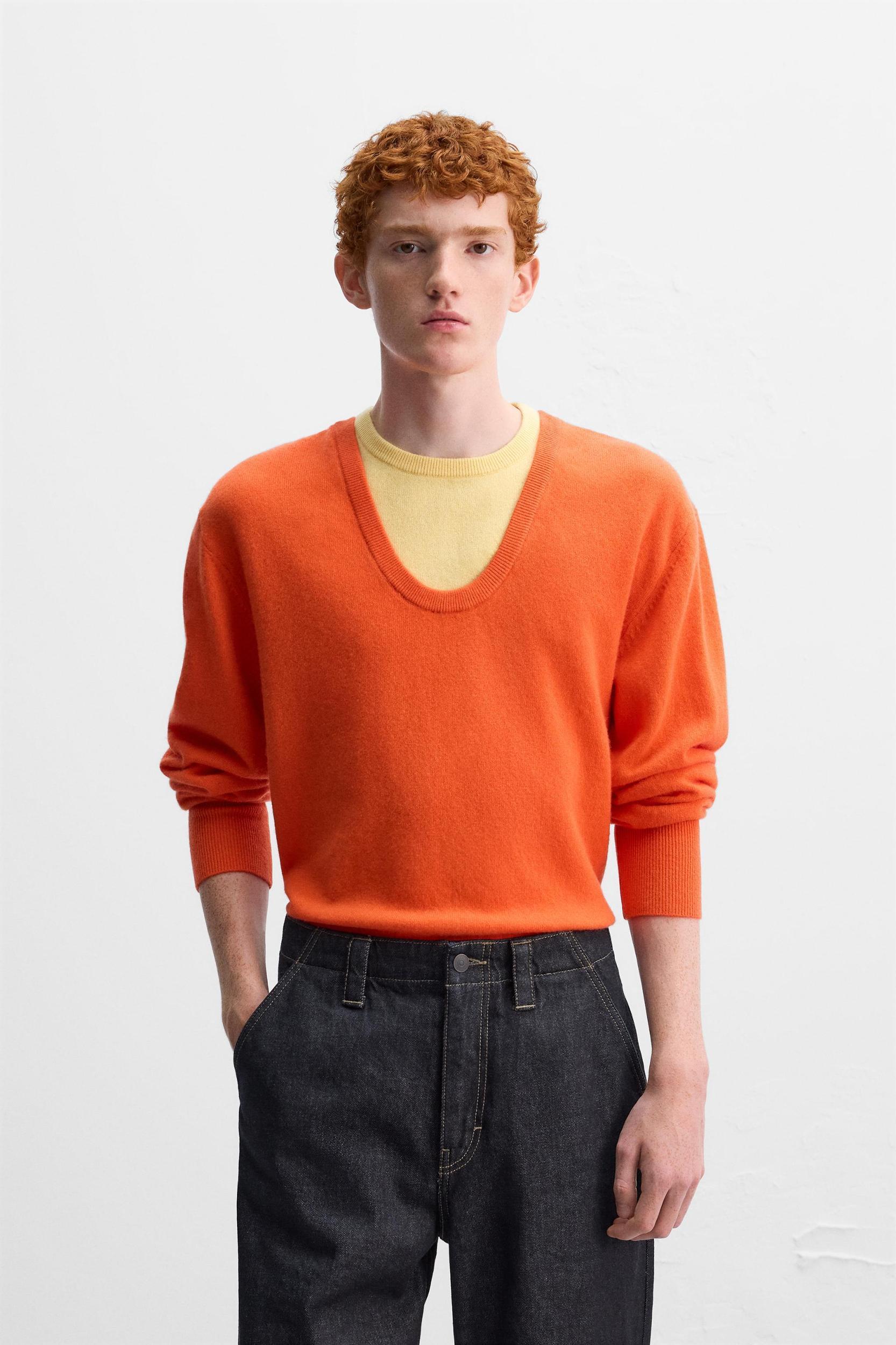 COLOR BLOCK WOOL SWEATER X HARRY LAMBERT Product Image