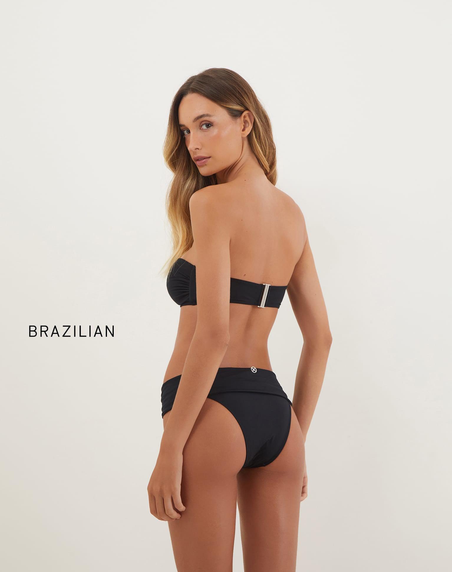 Matte Sama Bandeau Top - Black Product Image