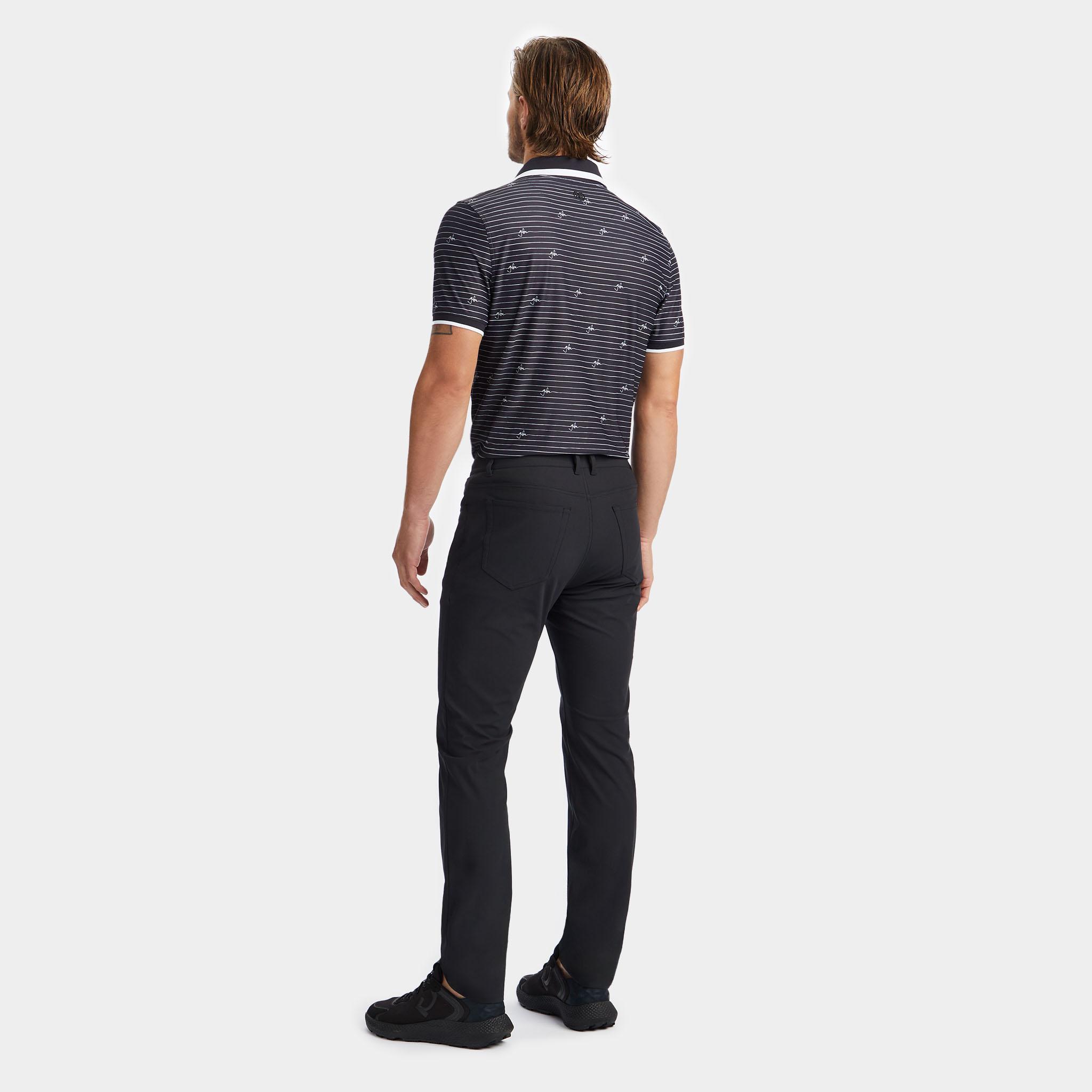 G/FORE SCRIPT STRIPE TECH PIQUÉ BANDED SLEEVE POLO Product Image