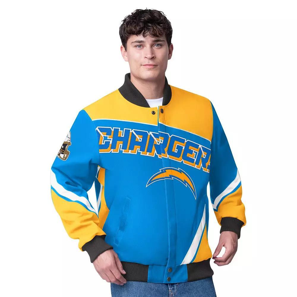 Men's G-III Extreme  Powder Blue Los Angeles Chargers Maximum Racing Full-Zip Jacket, Size: 3XL, Light Product Image